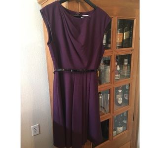 Purple Calvin Klein Dress Size 10